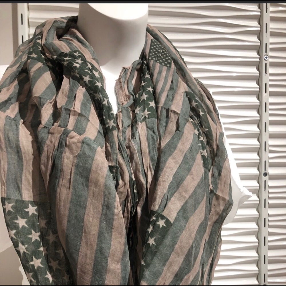 American Flag Infinity Scarf